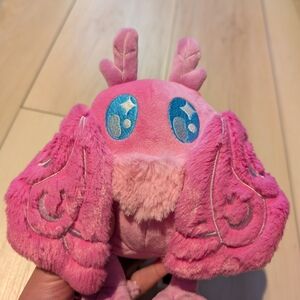Pink Plush Moth Toy